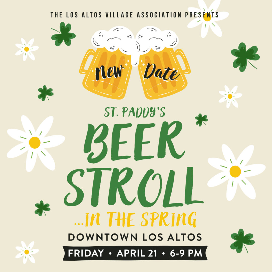 A poster for st. Paddy 's beer stroll in the spring