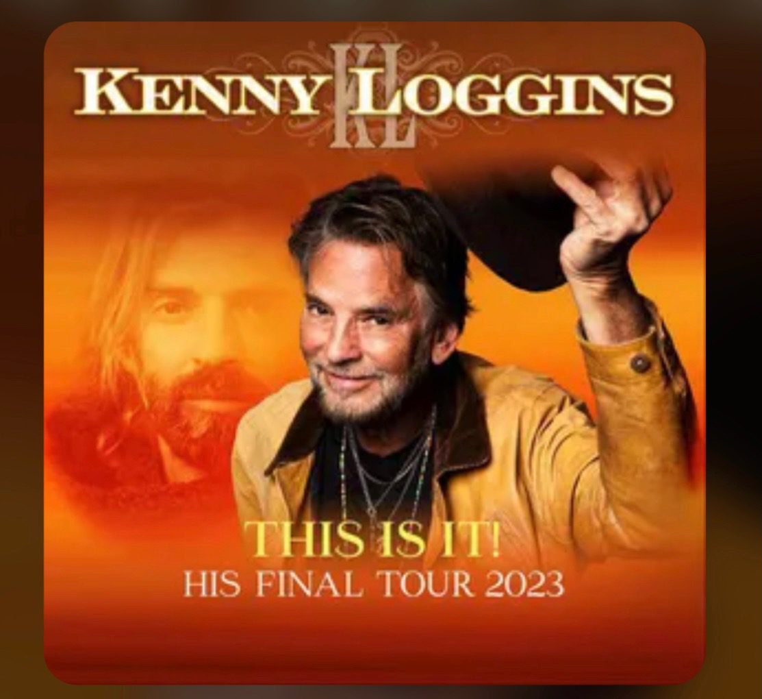 A picture of the cover art for kenny loggins ' upcoming tour.